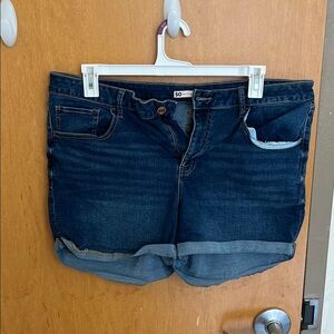 SO Women's Dark Blue Denim Shorts